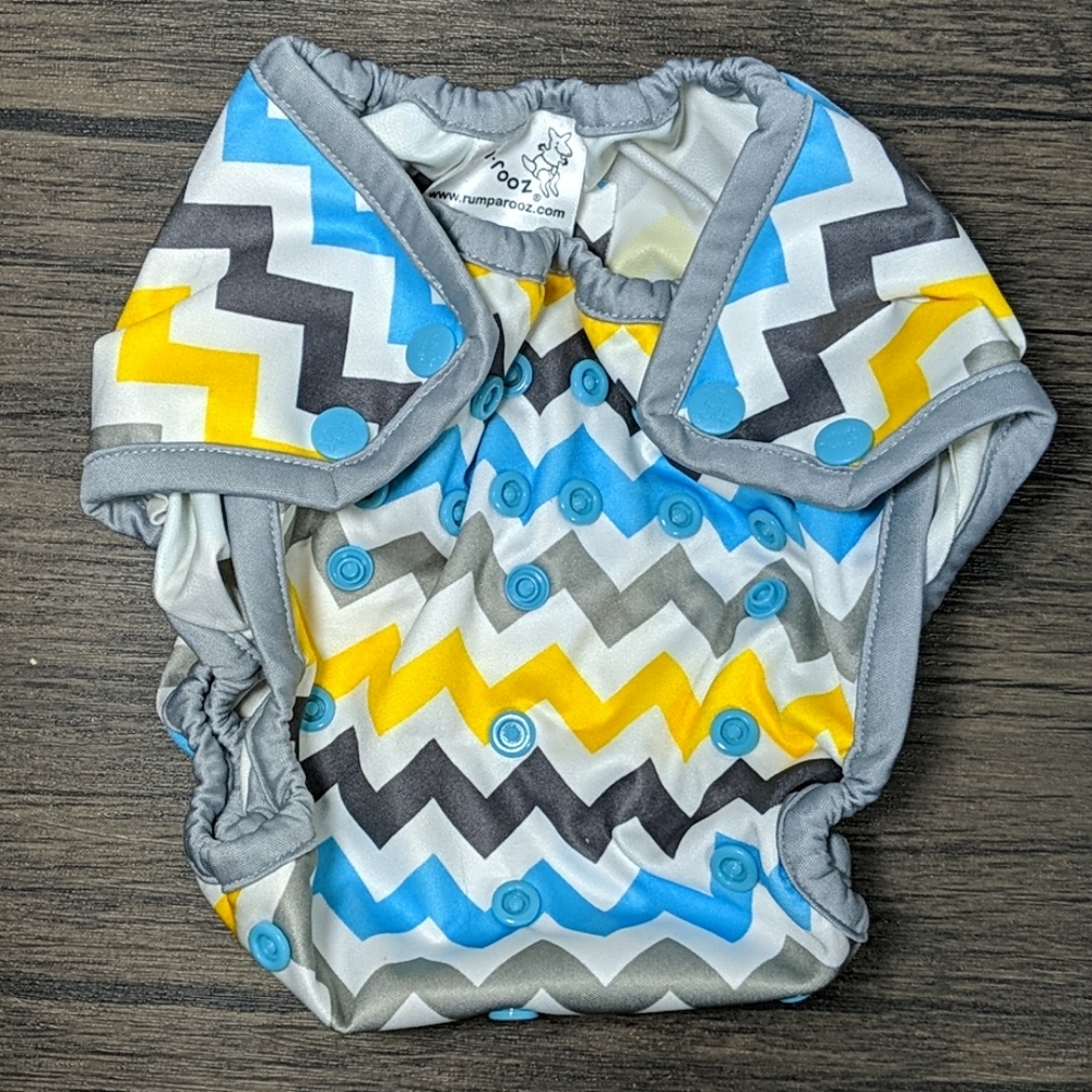 Rumparooz Chevron diaper cover Charlie